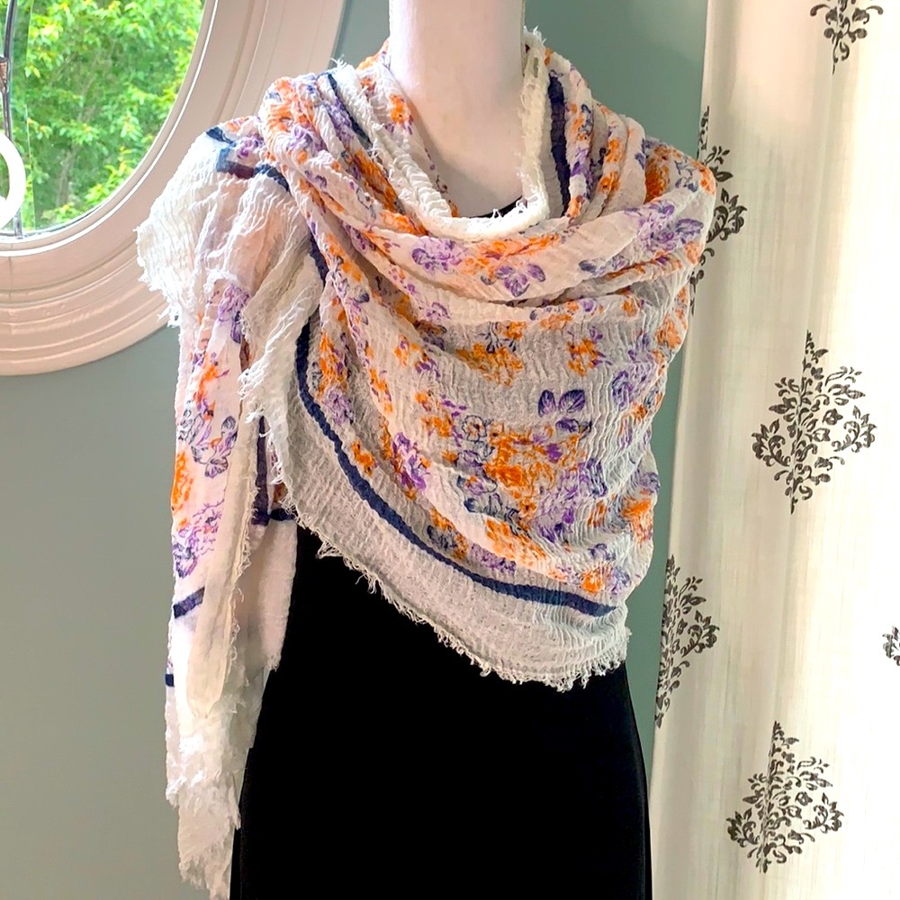 Lulla Collection by Bindya Oversized Sheer Scarf